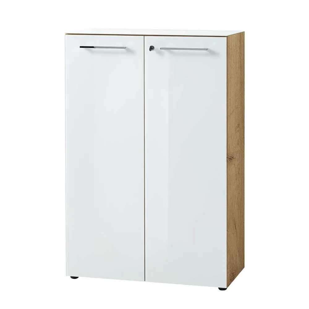 Wohnen 80x120x37 Büroschränke & Büroregal - Laszlo (dreiteilig)