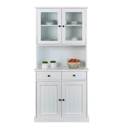 Wohnen Esszimmer-Vitrinen|Esszimmerschränke*90x191x45 Buffetschrank im modernen Country Look - Vatina I