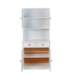 Wohnen Esszimmer-Vitrinen|Esszimmerschränke*90x191x45 Buffetschrank im modernen Country Look - Vatina I