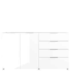 Wohnen 184x101x42 cm Design Sideboard mit Glas Beschichtung - Daven