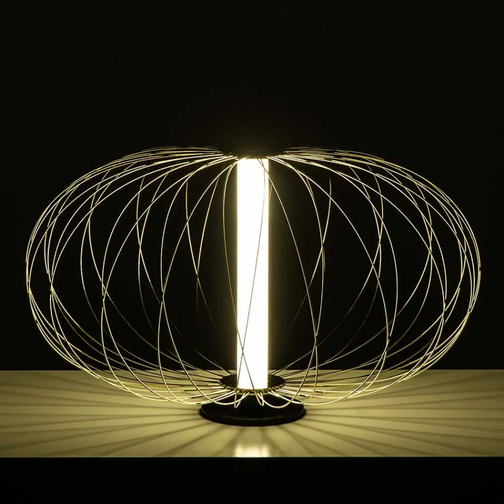 Wohnen Lampen & Leuchten*50x29x50 cm Design Tischleuchte mit LED - Helena