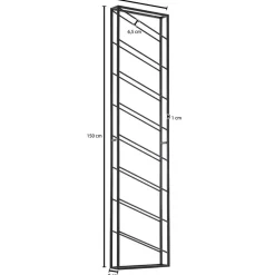 Wohnen Esszimmerschränke|Küchenregale*36x150x8 cm Flaschenregal für die Wandmontage - Cacassa