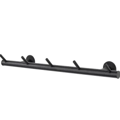 Wohnen 55x8x13 cm Garderobe aus Stahl in Schwarz - Yanathon