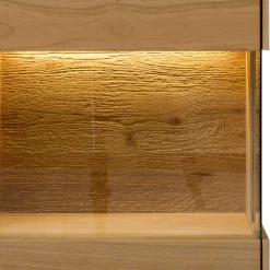 Wohnen Vitrinen|Wohnzimmer-Vitrinen*43x169x33 cm Hängevitrine aus Wildeiche - Obinson