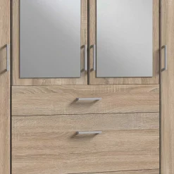 Wohnen Jugendzimmerschränke*179x199x58 cm Kleiderschrank mit Spiegeln modern - Citerna