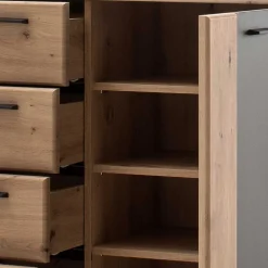 Wohnen 89x103x44 cm Kommode in Holzdekor Eiche - Larinca