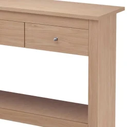 Wohnen 97x76x35 cm Konsolentisch in Eichefarben - Eliandas