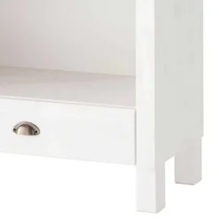 Wohnen 75x205x40 cm Landhausregal in Weiß - Canarius