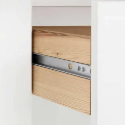 Wohnen 75x205x40 cm Landhausregal in Weiß - Canarius