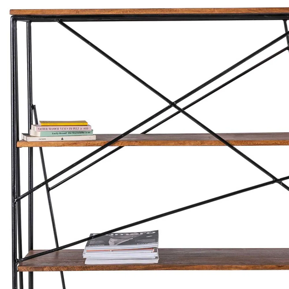 Wohnen 120x202x60 cm Regal mit Schreibtisch im Loft Style - Offia