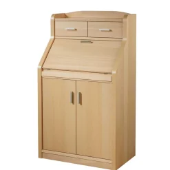 Wohnen Esszimmerschränke*67x120x44 cm Schranksekretär in Buche Natur - Tablona