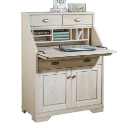 Wohnen Esszimmerschränke*87x117x44 cm Sekretär aus Eiche White Washed - Larioja