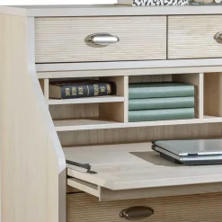 Wohnen Esszimmerschränke*87x117x44 cm Sekretär aus Eiche White Washed - Larioja