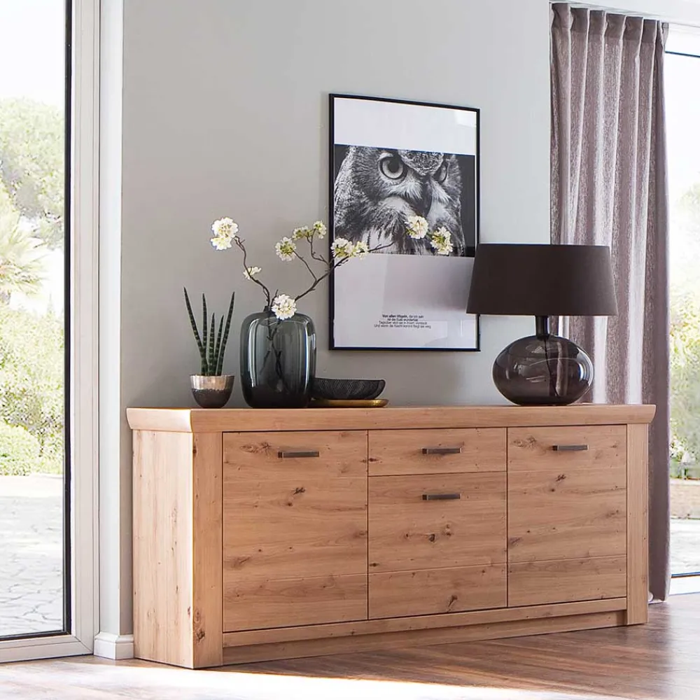 Wohnen 183x84x45 cm Sideboard in Dekor Eiche - Wykina