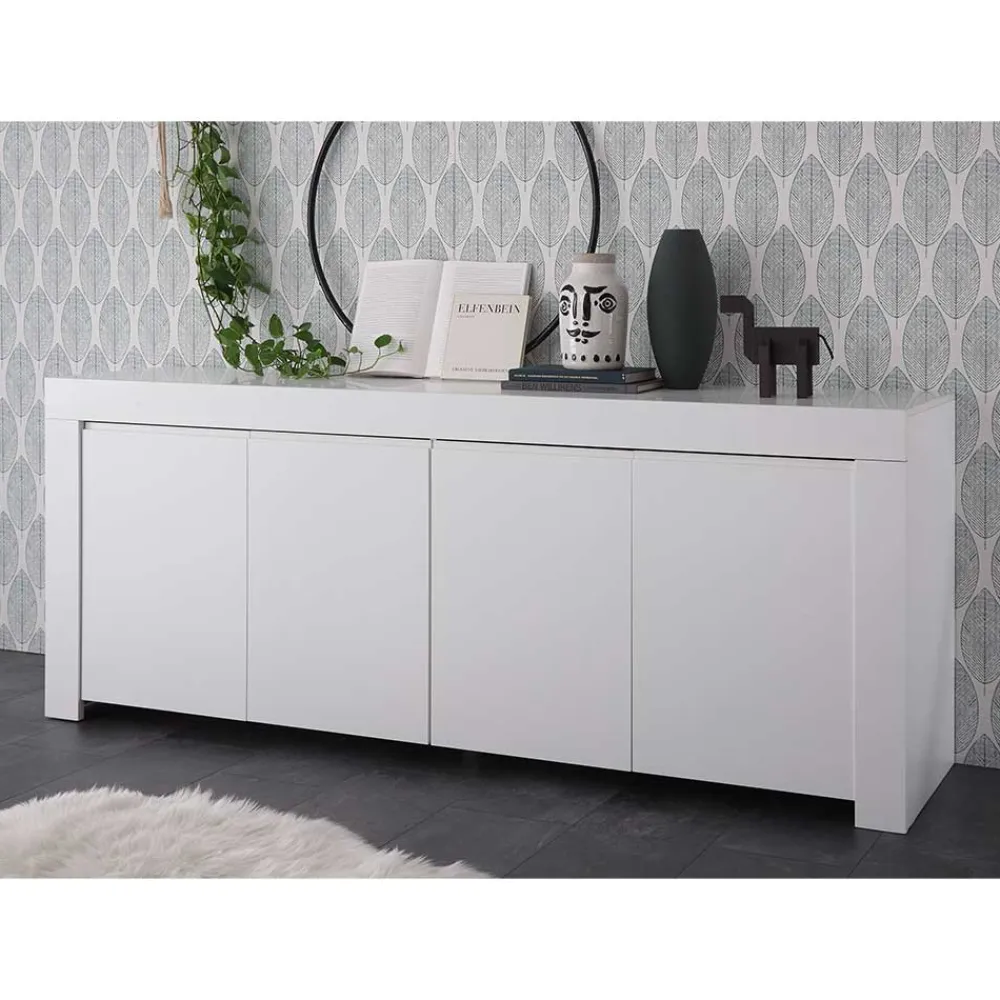 Wohnen 210x81x42 cm Sideboard mit Wangengestell - Mikes