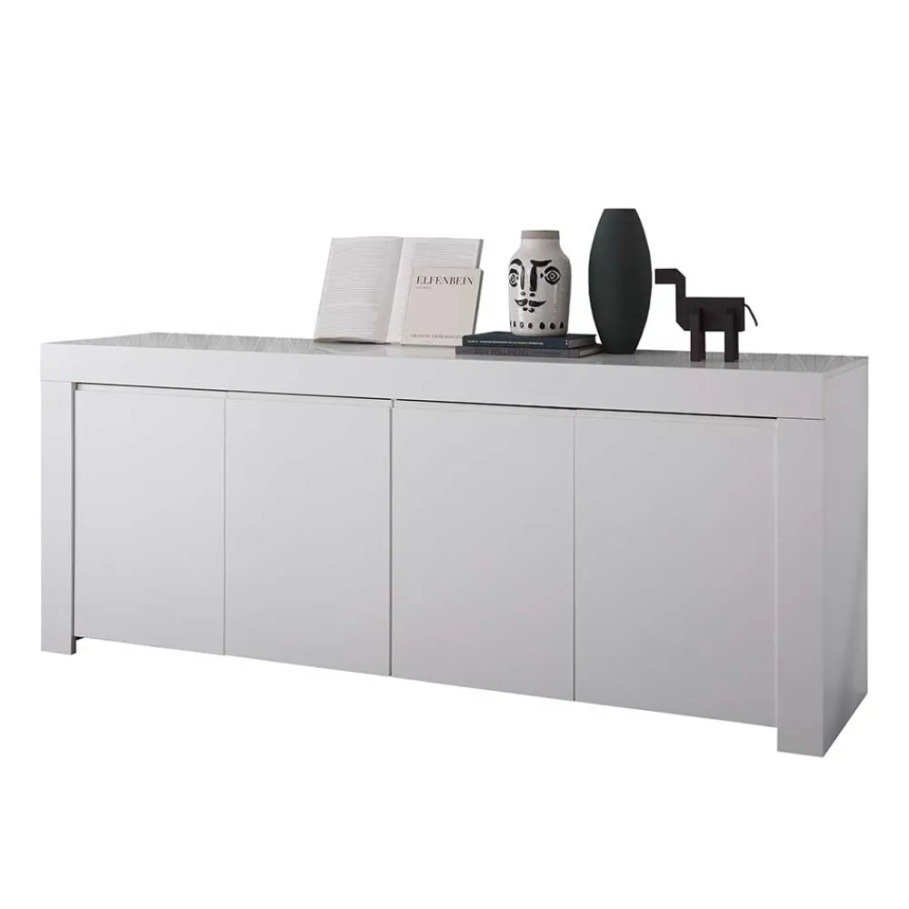 Wohnen 210x81x42 cm Sideboard mit Wangengestell - Mikes