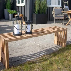 Wohnen 140x45x35 cm Teakholz Bank geölt - Fire