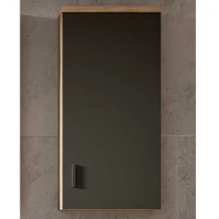 Wohnen 37x75x25 cm 1-türiger Bad Oberschrank modern - Steikun