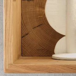 Wohnen 34x34x20 cm Wandvitrine in Wildeiche - Acapella