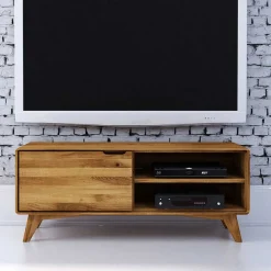 Wohnen Tv & Hifi-Möbel|Tv & Hifi-Möbel*120x48x40 cm Wildeiche TV Element mit Tür - Eavy