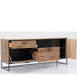 Wohnen Loft Möbel|Industrial Möbel*175x75x48 cm Wohnzimmer Sideboard in Holzoptik - Xindus