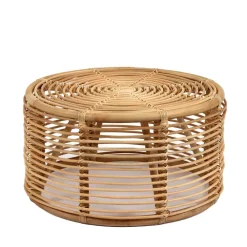 Wohnen Rattanmöbel*66x36x66 Couchtisch aus Rattan Geflecht - Phildel