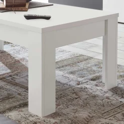 Wohnen 122x45x65 Couchtisch in Weiß lackiert - Mikes