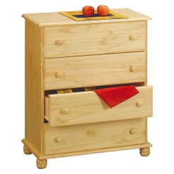 Wohnen 80x102x43 Country Style Kommode mit Kugelfüßen - Kascanu