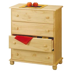 Wohnen 80x102x43 Country Style Kommode mit Kugelfüßen - Kascanu