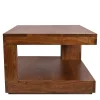 Wohnen Naturholzmöbel|Tische*90x40x60 Design Couchtisch aus massivem Holz - Macherie
