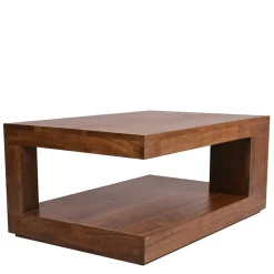 Wohnen Naturholzmöbel|Tische*90x40x60 Design Couchtisch aus massivem Holz - Macherie