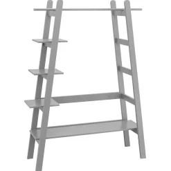 Wohnen Diele Komplett*118x168x40 Design Garderobe in Grau aus Holz - Fyona