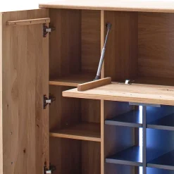 Wohnen 104x123x37 Design Highboard aus Holz & MDF - Assela