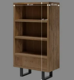 Wohnen Esszimmerregale|Regale*90x160x45 Design Regal aus Asteiche - Ventida