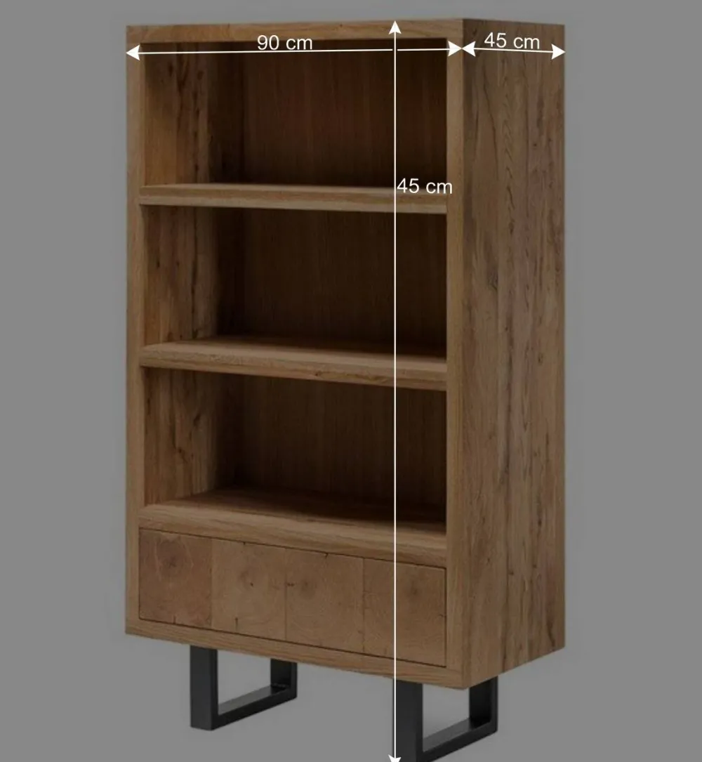 Wohnen Esszimmerregale|Regale*90x160x45 Design Regal aus Asteiche - Ventida