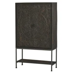 Wohnen 110x190x45 Design Schrank mit Schnitzereien - Jenn