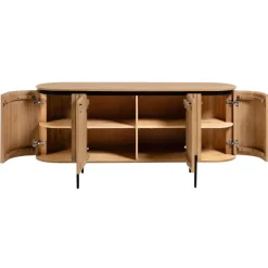 Wohnen Designermöbel*170x81x50 Design Sideboard in ovaler Form - Ilvenda
