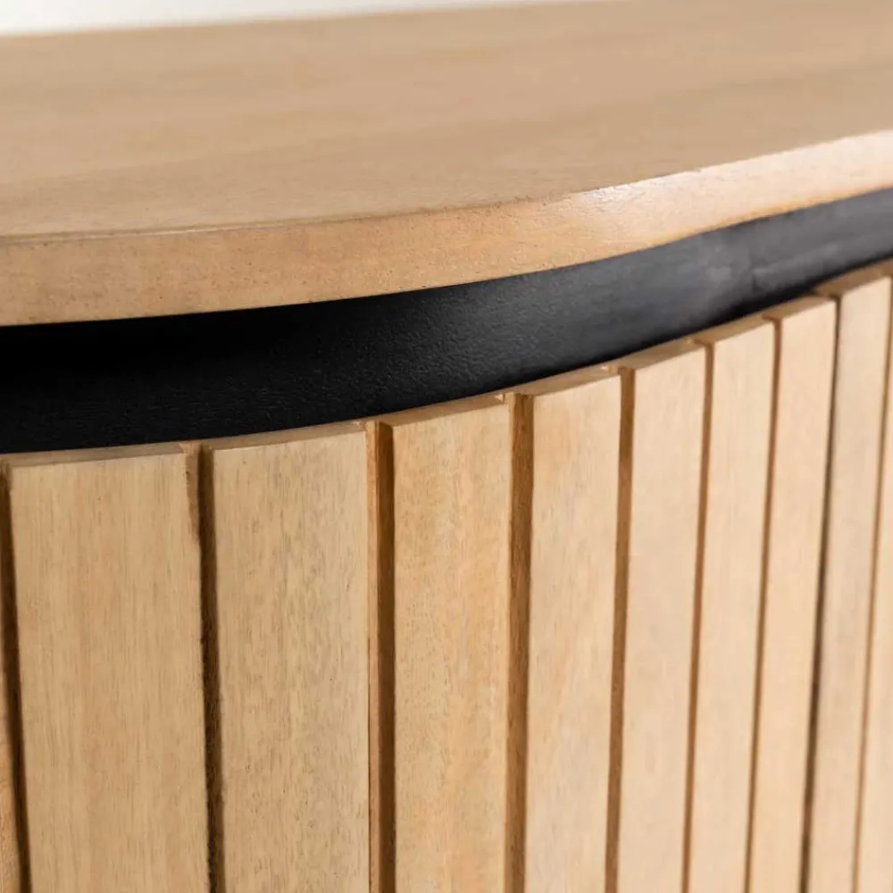 Wohnen Designermöbel*170x81x50 Design Sideboard in ovaler Form - Ilvenda