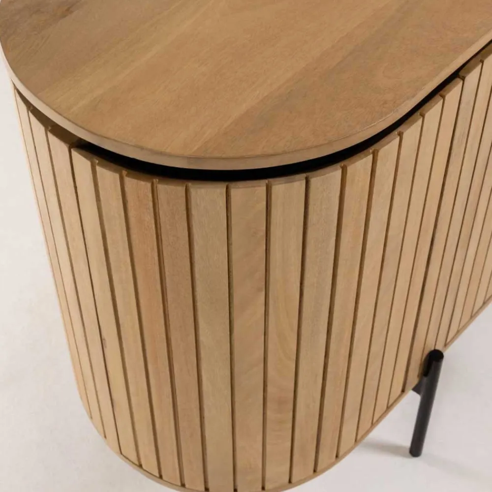 Wohnen Designermöbel*170x81x50 Design Sideboard in ovaler Form - Ilvenda