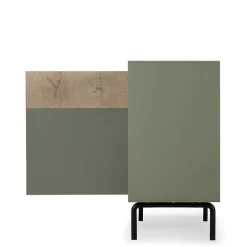 Wohnen Graue Möbel|Küchenschränke*180x84x45 Design Sideboard zweifarbig - Ajevos
