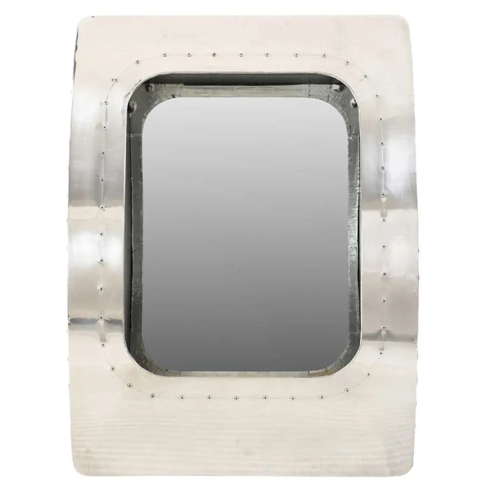 Wohnen 53x70x22 Design Spiegel mit Flugzeug Flair - Pilot