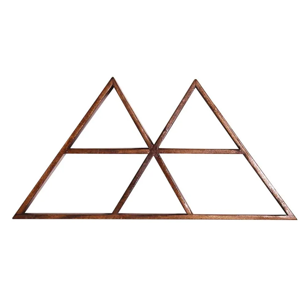 Wohnen 70x35x10 Design Wandregal Dreiecke - Rundo