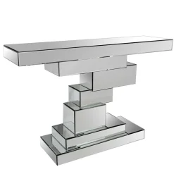 Wohnen Designermöbel*119x80x33 Designer Konsolentisch im Spiegel Look - Odalfro