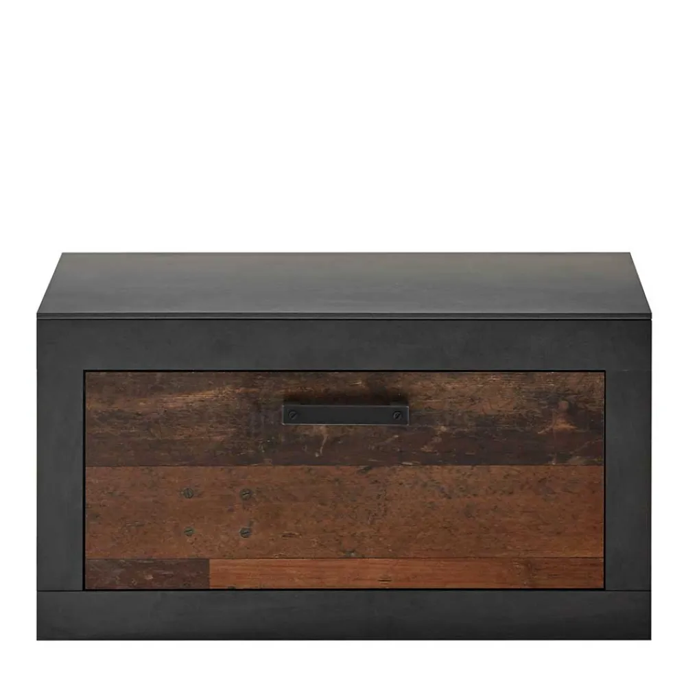 Wohnen 80x44x42 Dielenbank mit Klappe & Sockelgestell - Timuras