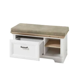 Wohnen 93x49x41 Dielenbank mit Stauraum - Nurelcas