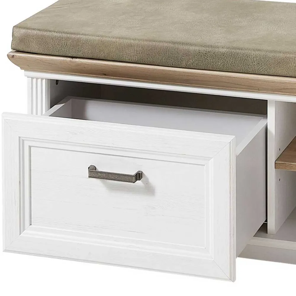 Wohnen 93x49x41 Dielenbank mit Stauraum - Nurelcas