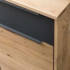 Wohnen Flurkommoden*103x89x43 Dielenkommode in Eiche Bianco & Grau - Vervesdo