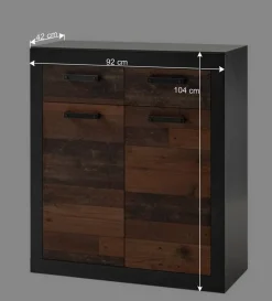 Wohnen Esszimmerschränke*92x104x42 Dielenkommode in Holz Antik Optik - Timuras