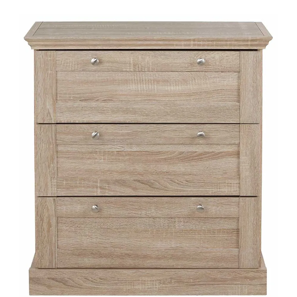 Wohnen 75x80x35 Dielenkommode in Holznachbildung Eiche - Onjedda