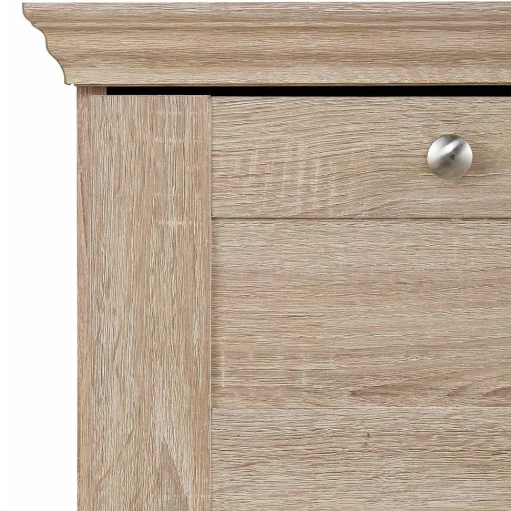 Wohnen 75x80x35 Dielenkommode in Holznachbildung Eiche - Onjedda